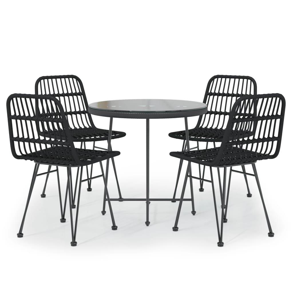 VidaXL set da pranzo da giardino Polirattan  