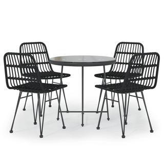 VidaXL set da pranzo da giardino Polirattan  