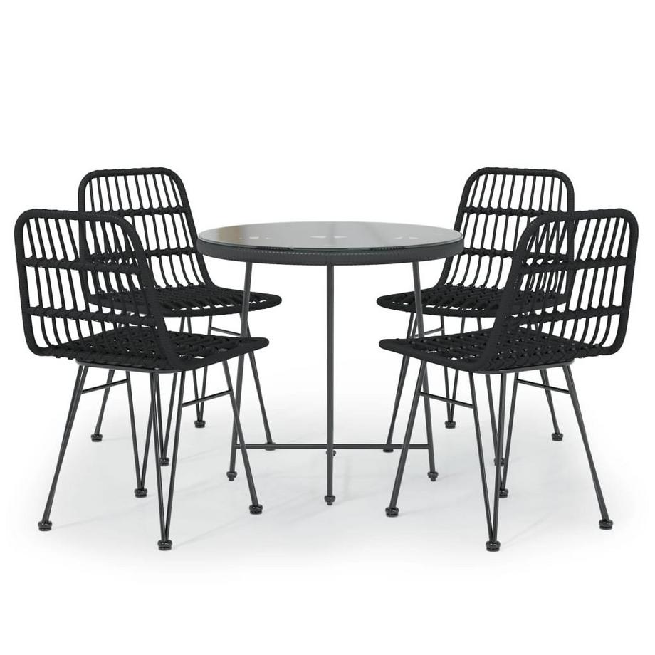 set da pranzo da giardino Polirattan