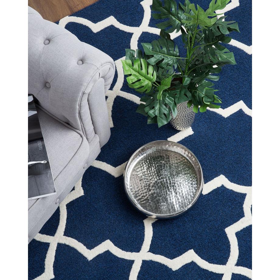 Beliani Teppich aus Wolle Modern SILVAN  