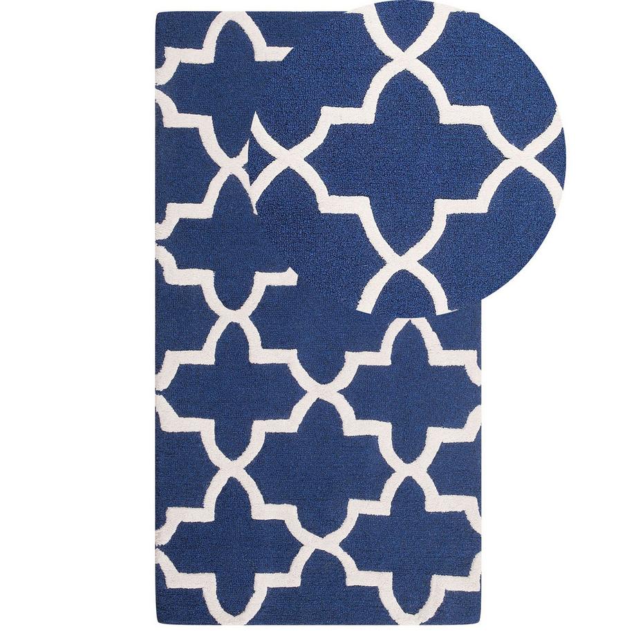 Beliani Teppich aus Wolle Modern SILVAN  