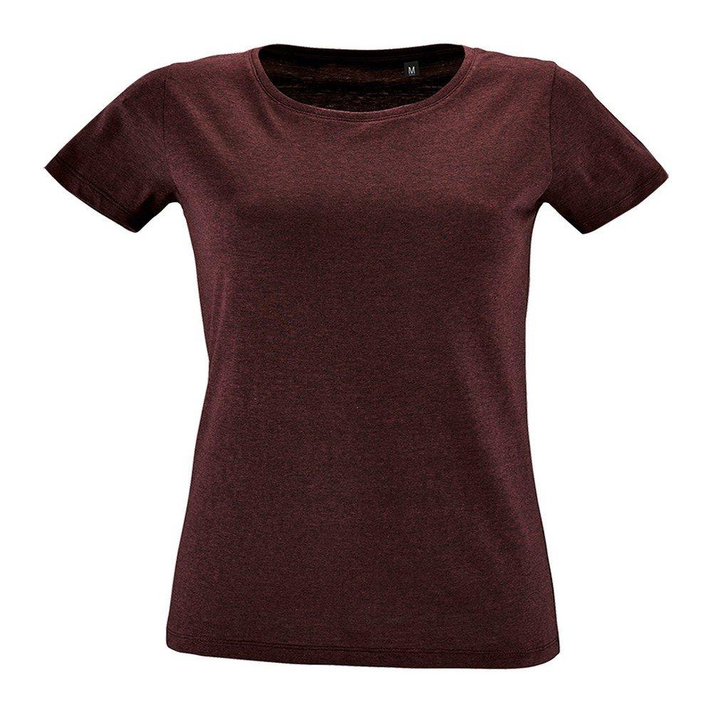 Image of Tshirt, Kurzärmlig Damen Weinrot L