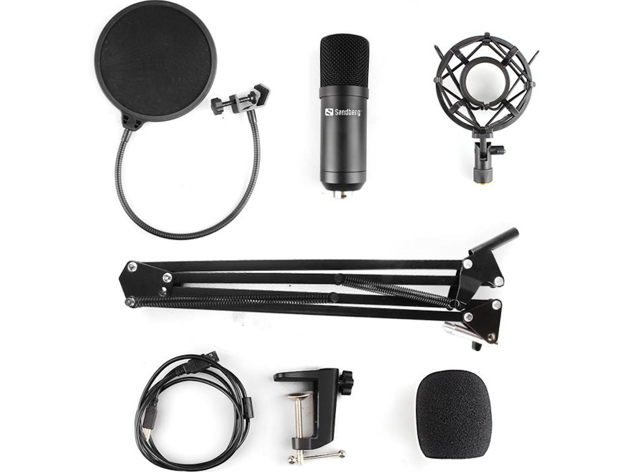 Sandberg  Streamer USB Microphone Kit 