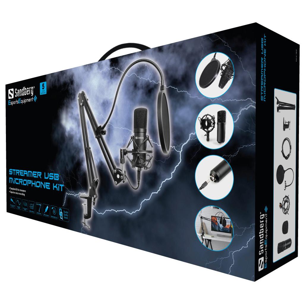 Sandberg  Streamer USB Microphone Kit 