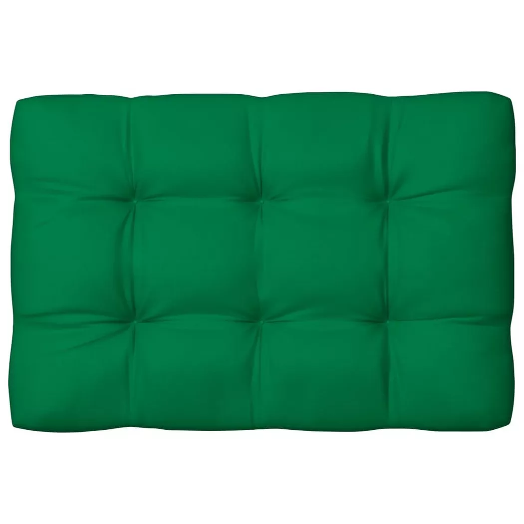 VidaXL - Coussin de palette tissu, One Size, Vert