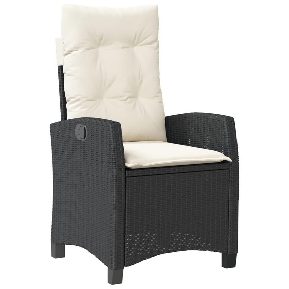 Chaise de jardin inclinable rotin synthétique
