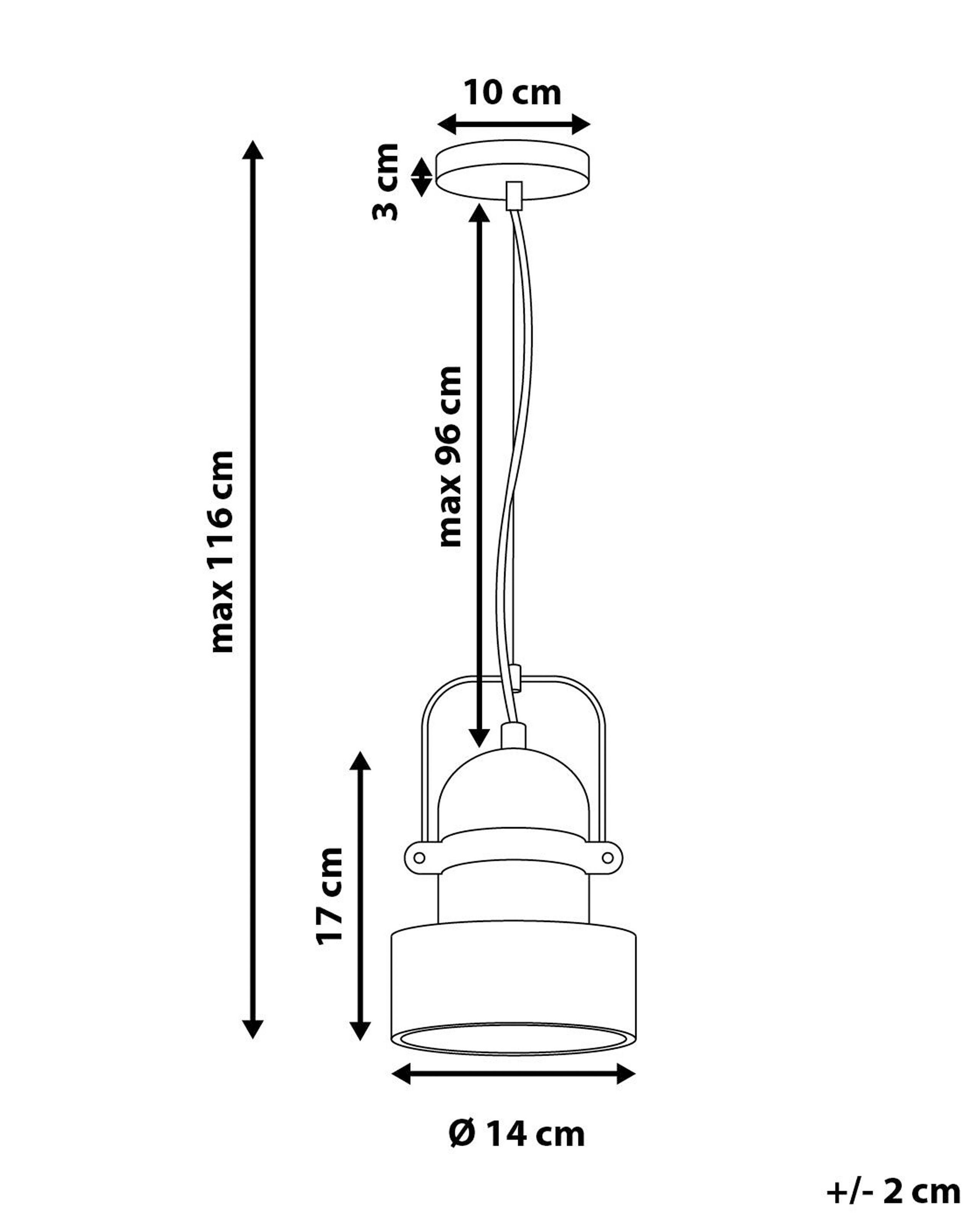 Beliani Lampe suspension en Béton Moderne VERDE  