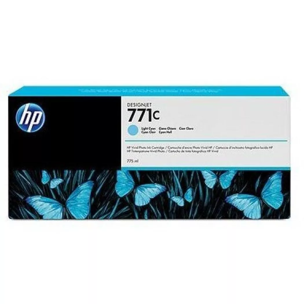 Hewlett-Packard – HP Tintenpatrone 771C light cyan B6Y12A DesignJet Z6200 775ml, One Size