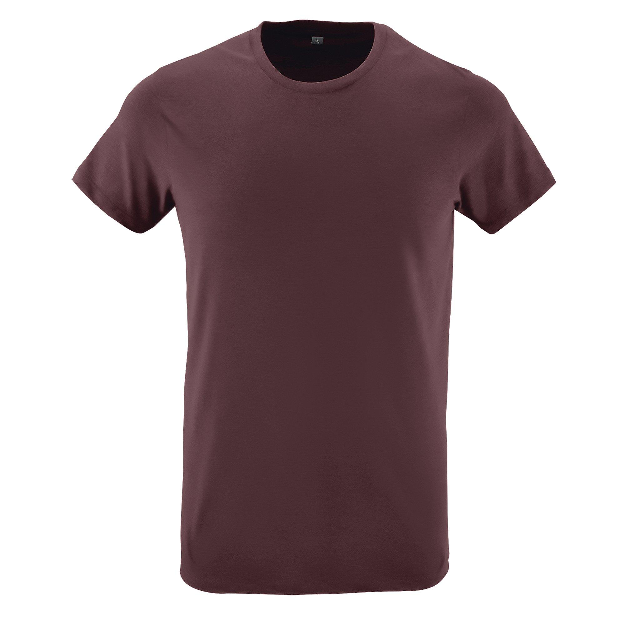 Image of Regent Slim Fit Tshirt, Kurzarm Herren Bordeaux L