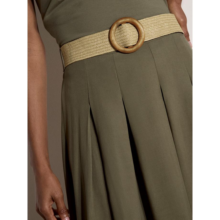 APRICOT Gonna midi boho con cintura  