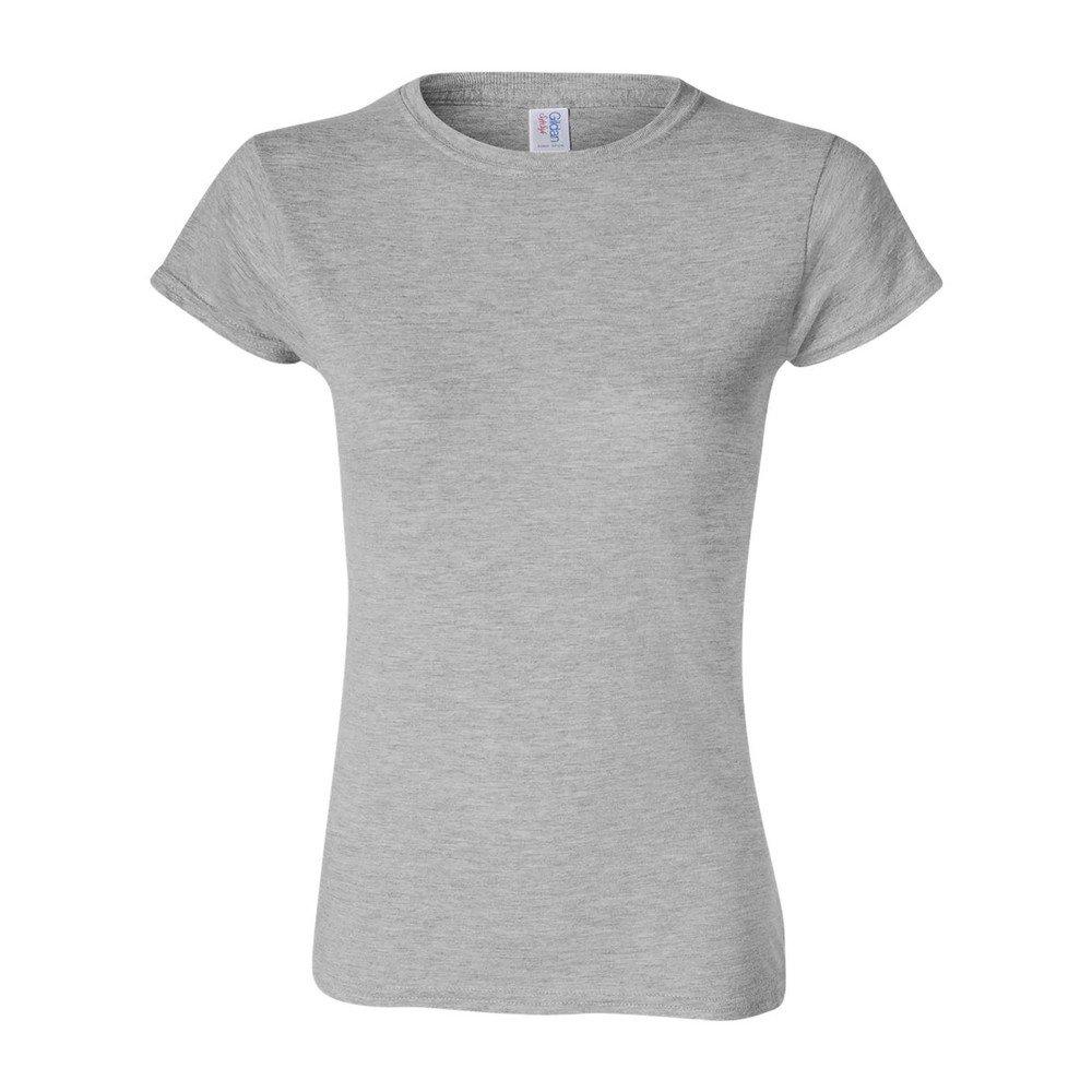 Image of Softstyle Tshirt Mittelschwer Damen Grau XXL