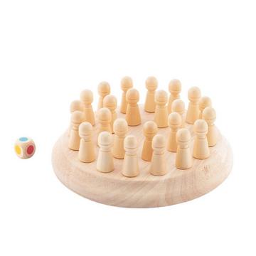 Échecs à mémoire en bois
