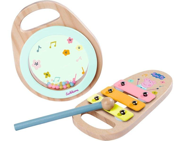 Eichhorn  Peppa Pig Holz-Musikset (2Teile) 