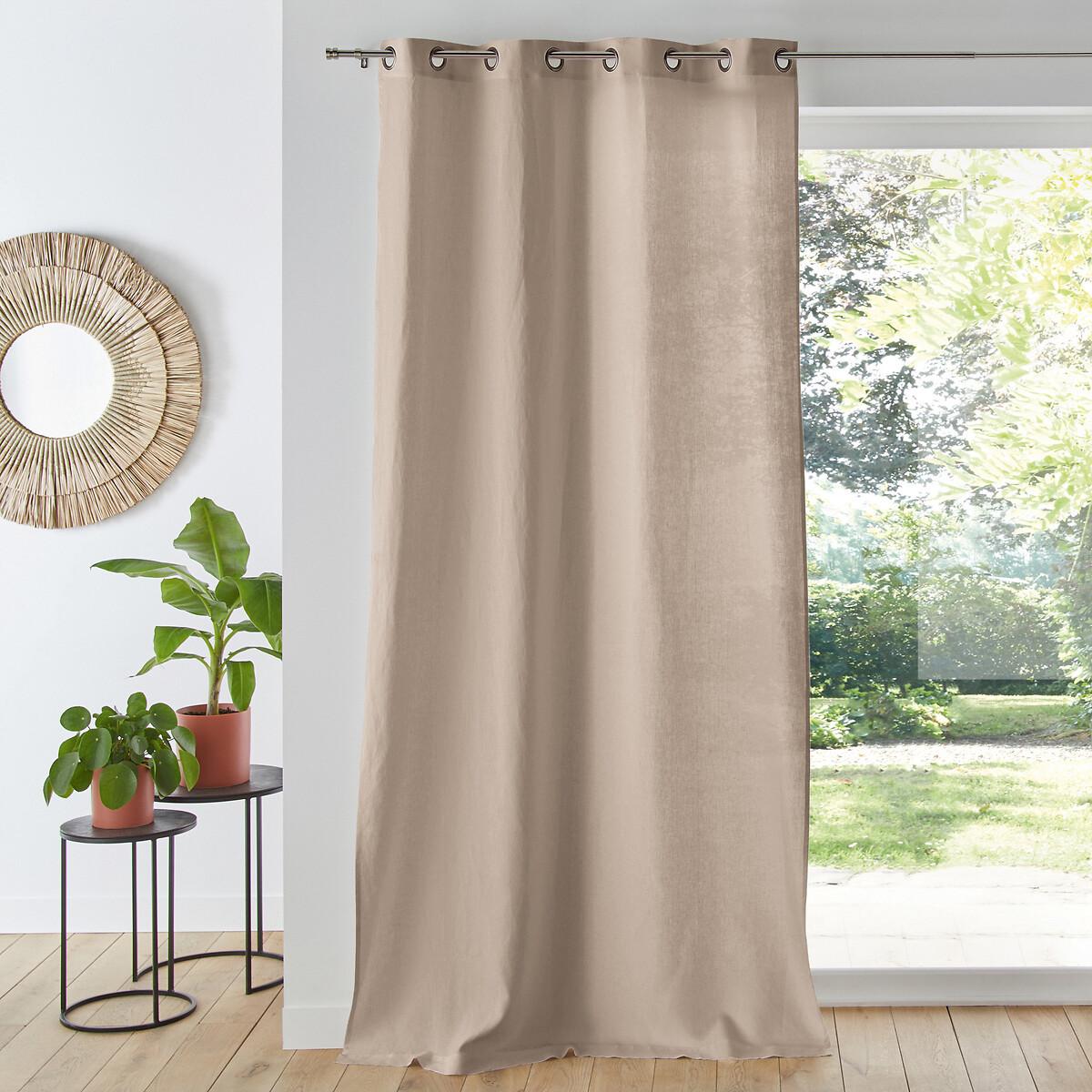Image of Vorhang Onega Mit Ösen Unisex Beige 135x220cm