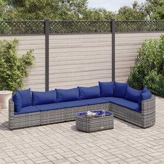 VidaXL set salotto da giardino Polirattan  