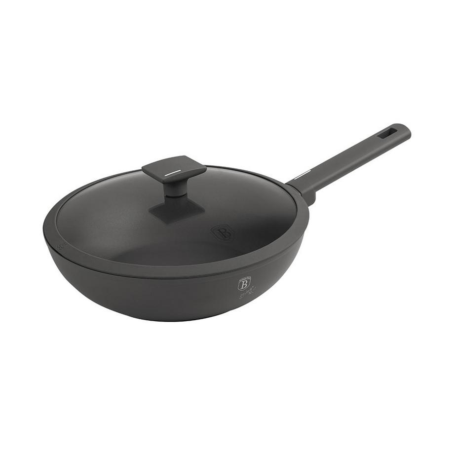 Berlinger Wok poêle à frire Ø 28cm avec couvercle Anthracite Collection  