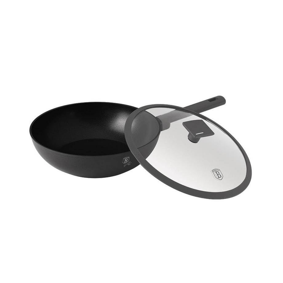 Berlinger Wok poêle à frire Ø 28cm avec couvercle Anthracite Collection  