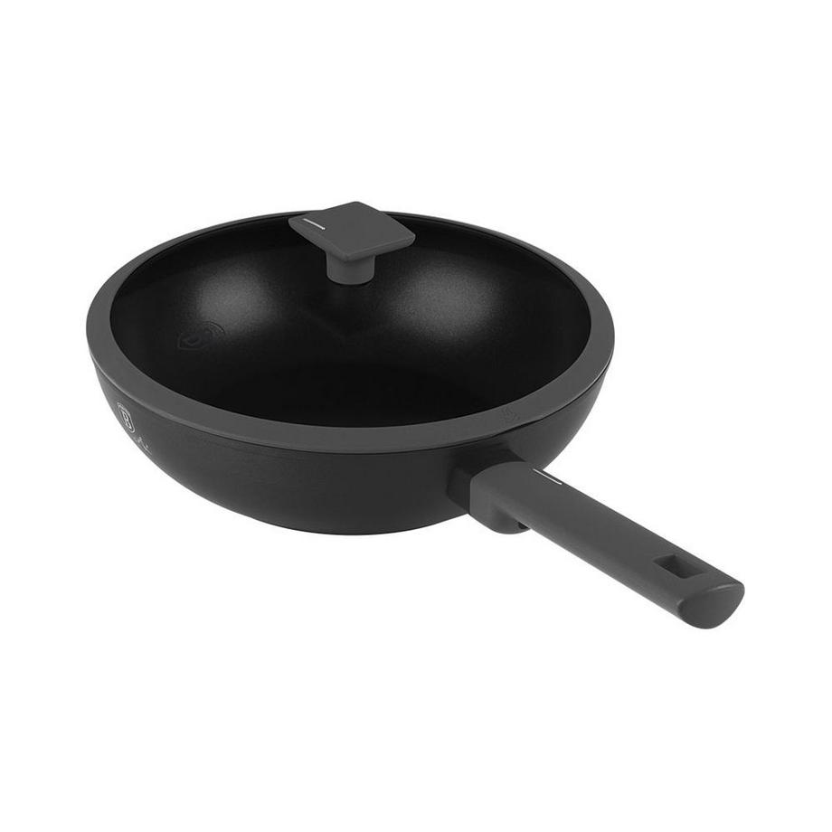 Berlinger Wok poêle à frire Ø 28cm avec couvercle Anthracite Collection  