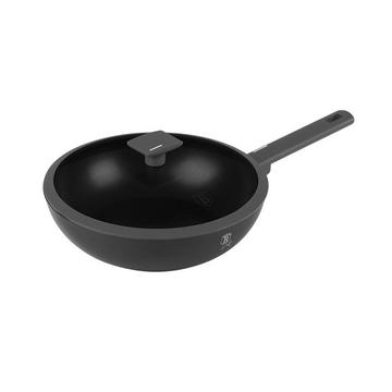 Wok poêle à frire Ø 28cm avec couvercle Anthracite Collection