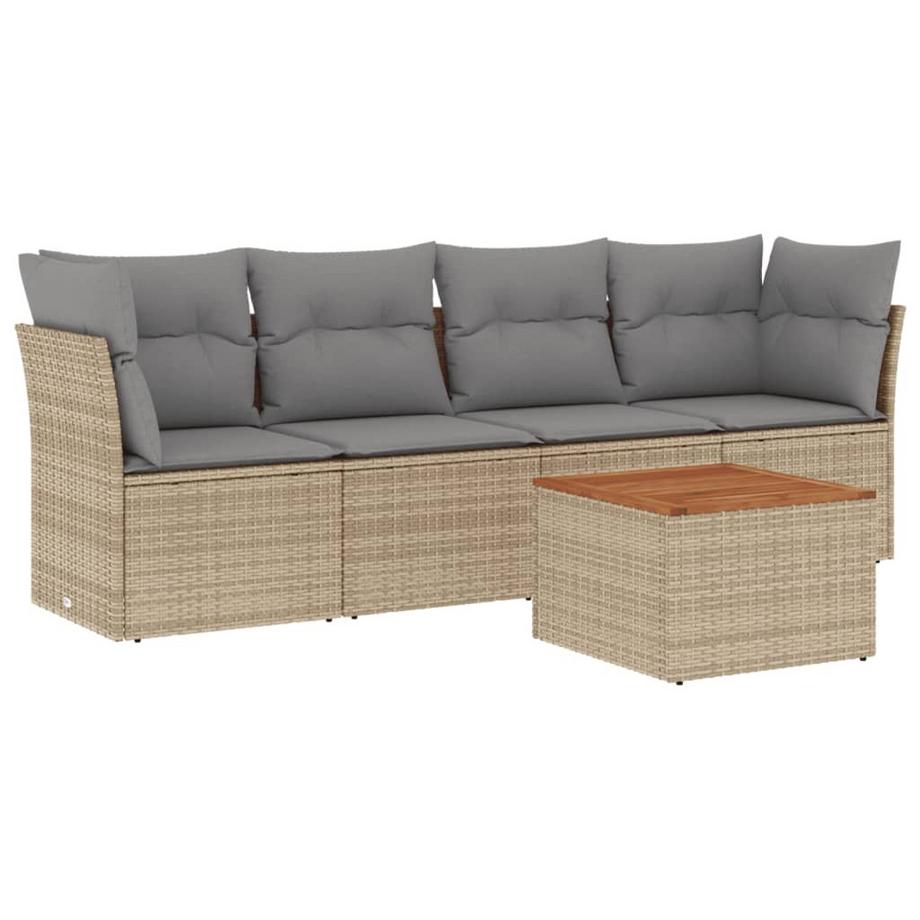 set divano da giardino Polirattan