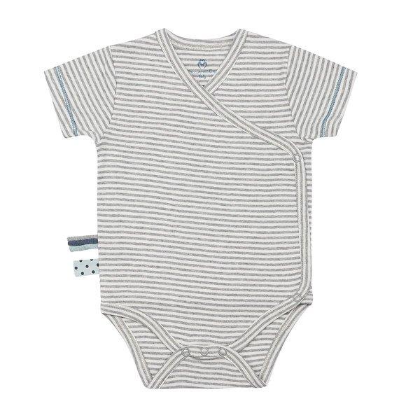 Image of Wickel-kurzarmbody Unisex Taubengrau 12-18M