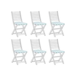 Beliani Lot de 6 coussins d'assise en Polyester Moderne TOLVE  