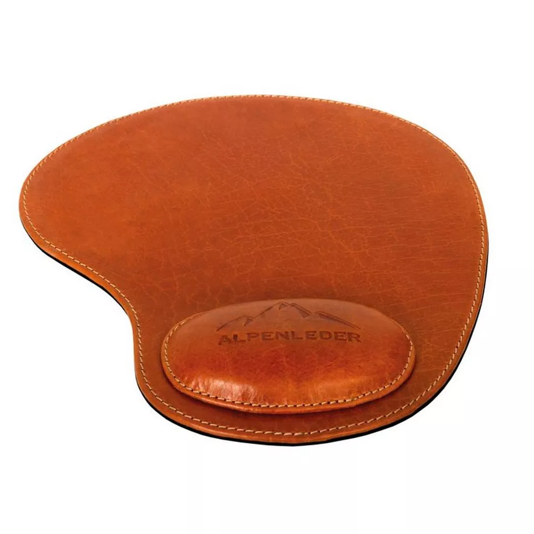 Alpenleder Mausmatte Salem Cognac