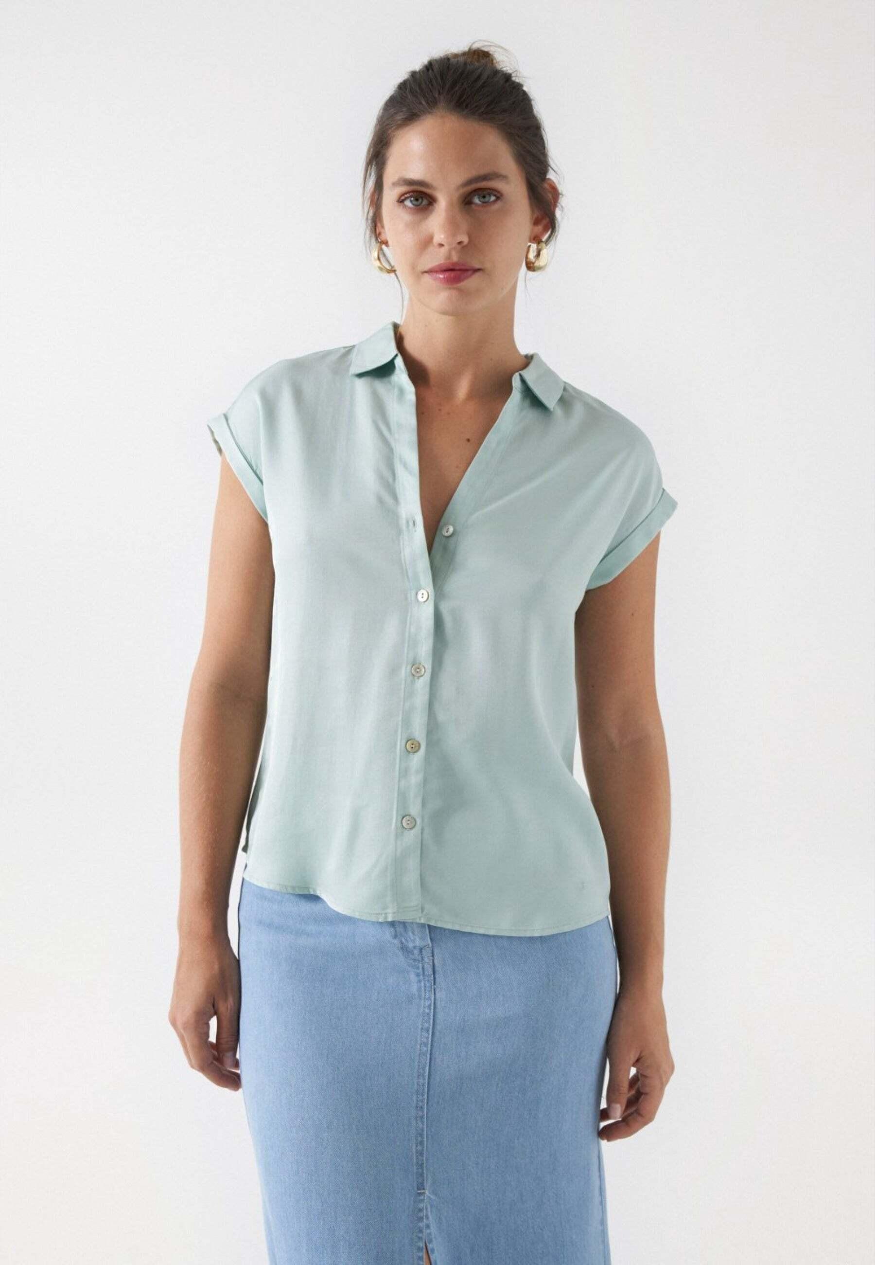 Image of Tops Basic Sleeveless Shirt Damen Hellgrün M