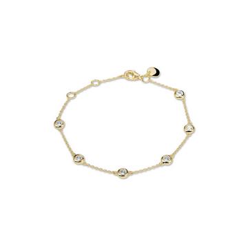 Bracelet avec zirconium 1617 Plaqué rhodium