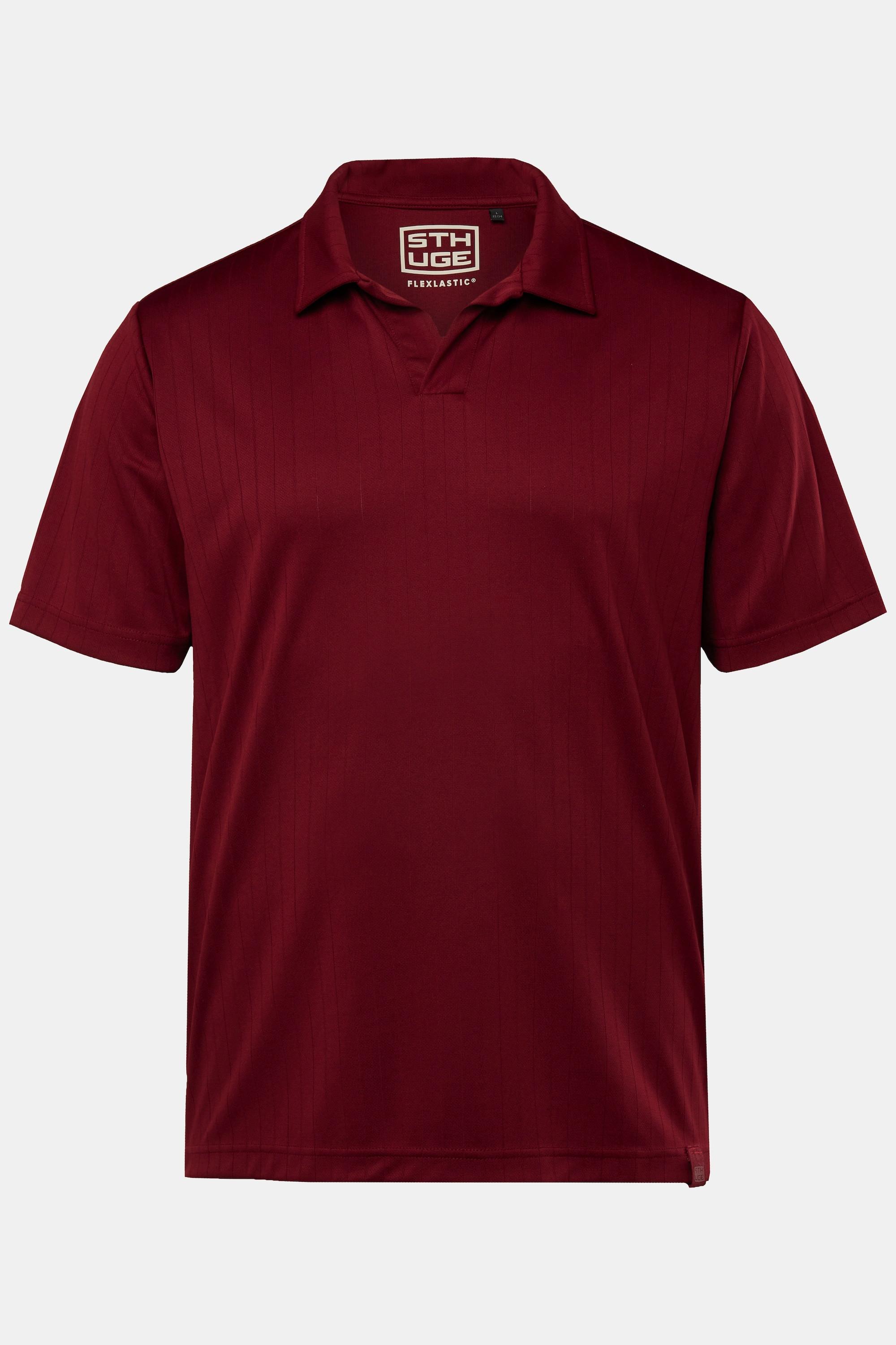 Sthuge  Maglia polo in piqué con righe e mezze maniche, fino alla tg. 8XL 