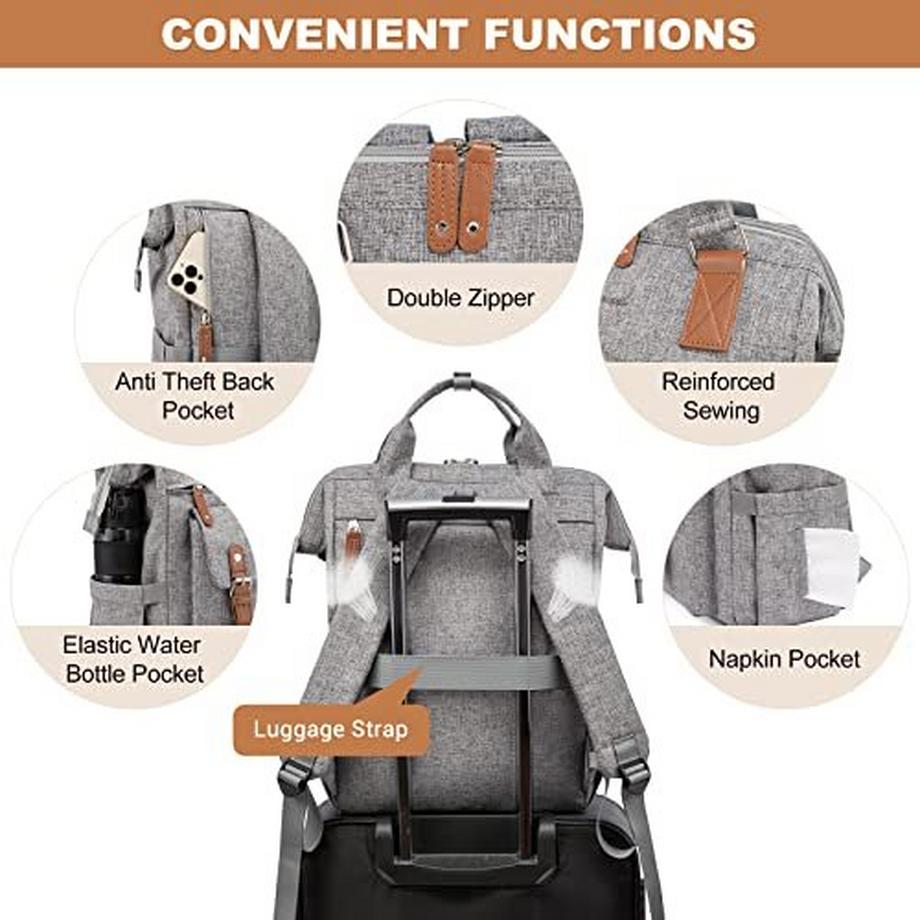 Only-bags.store Laptop Rucksack 15.6 Zoll Tagesrucksack mit USB Ladeanschluss Wasserdicht  