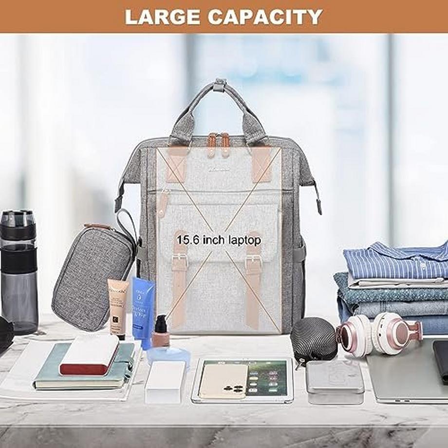 Only-bags.store Laptop Rucksack 15.6 Zoll Tagesrucksack mit USB Ladeanschluss Wasserdicht  
