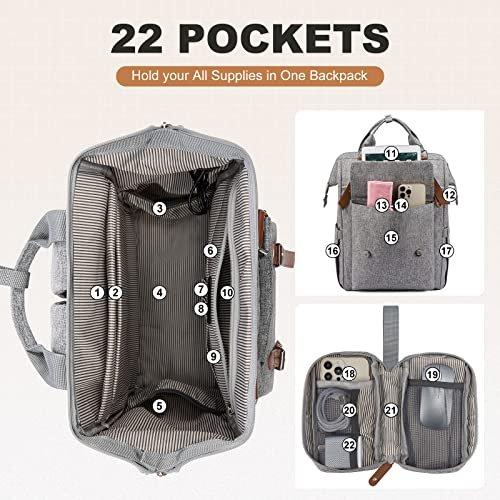 Only-bags.store  Rucksack, Laptop Schulrucksack Teenager 15,6 Zoll Tagesrucksack mit USB Ladeanschluss, Wasserdicht 