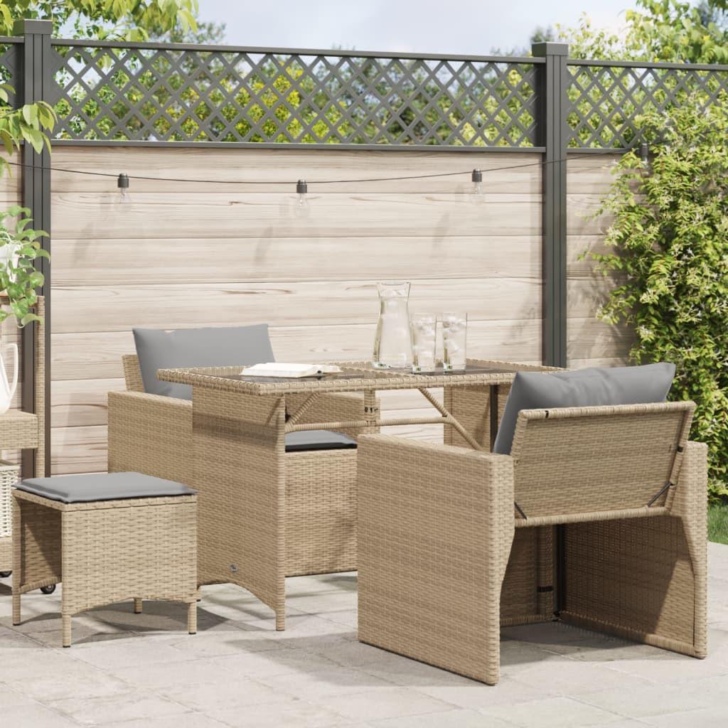 VidaXL set divano da giardino Polirattan  