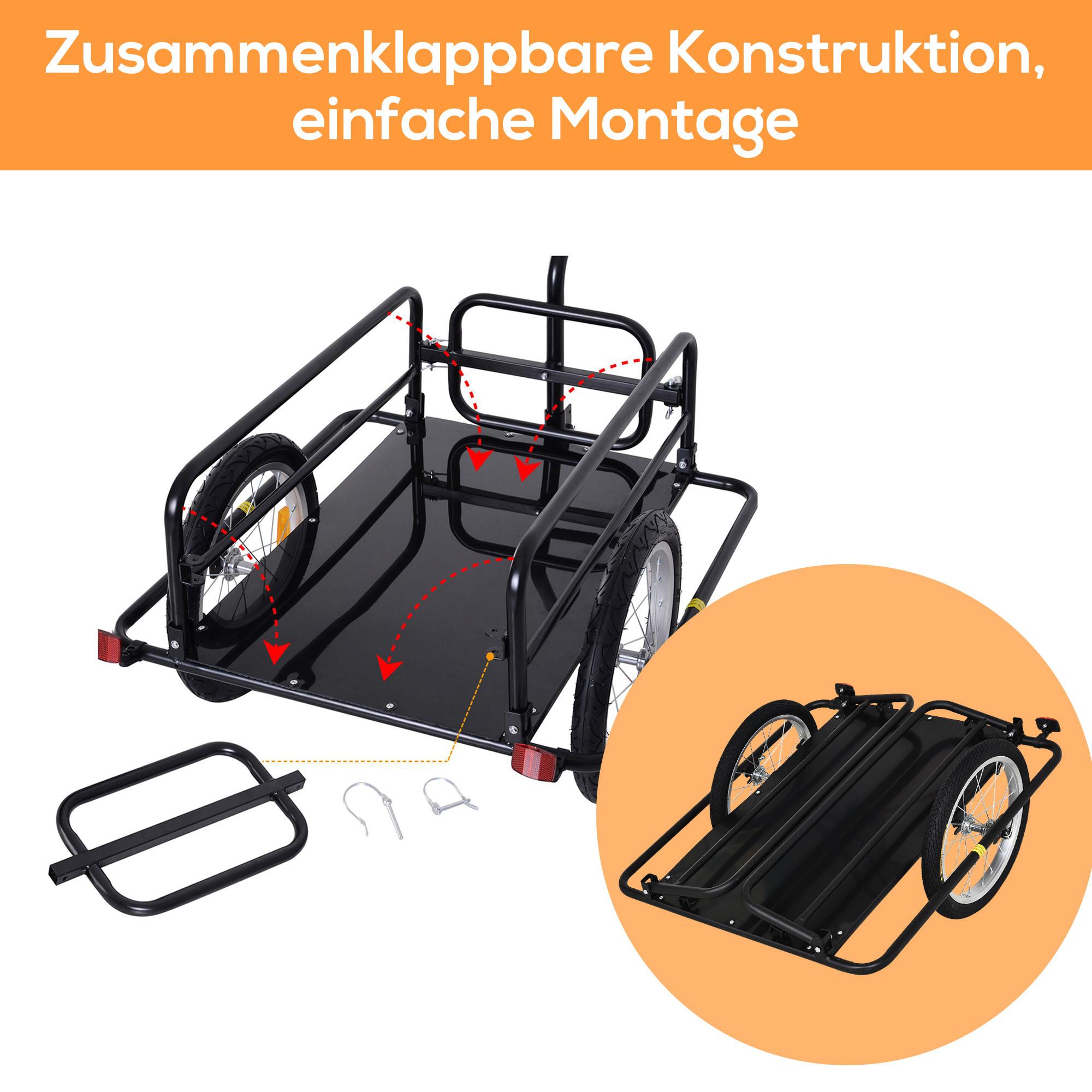 HOMCOM  Remorque à vélo 