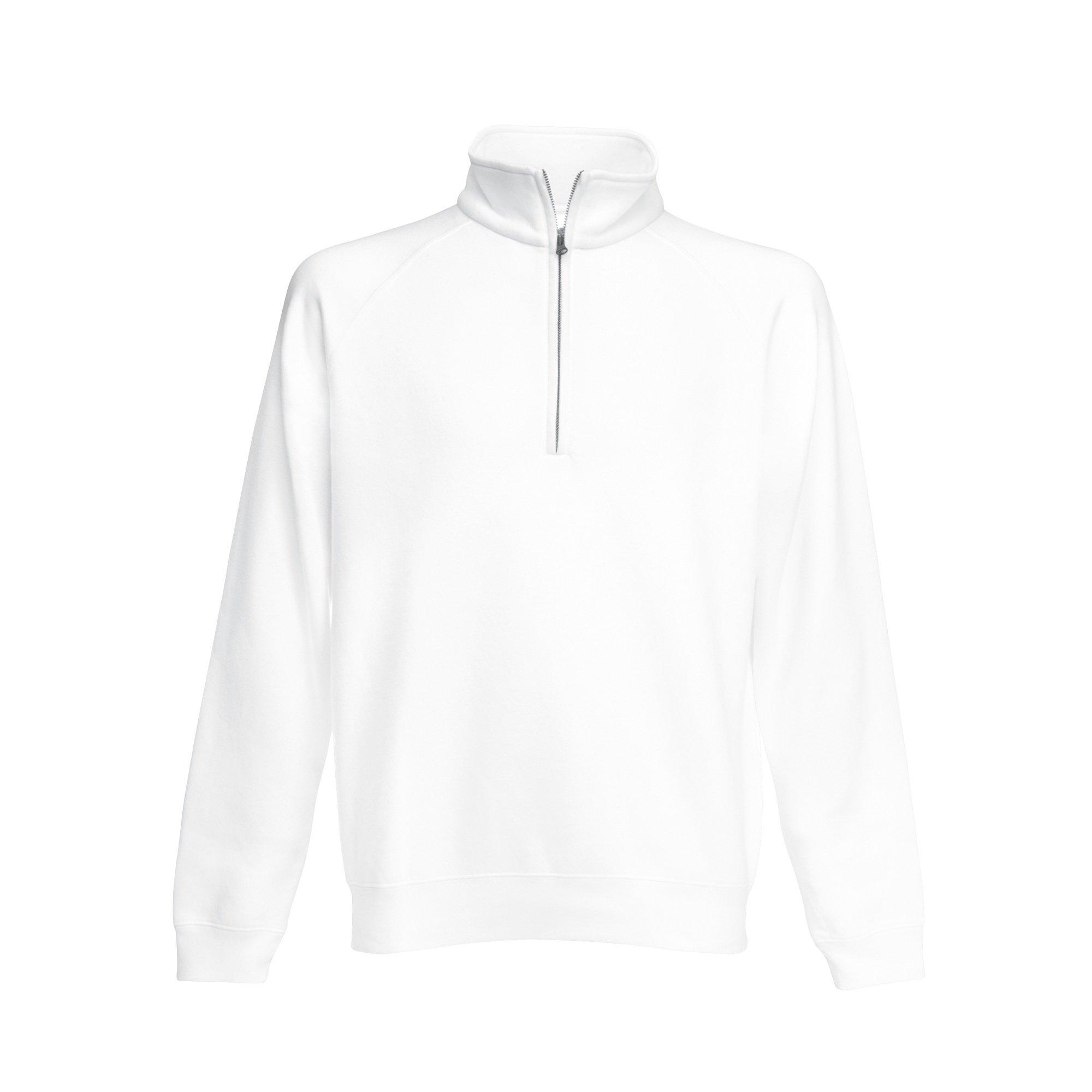 Image of Premium Zip Pullover Herren Weiss S