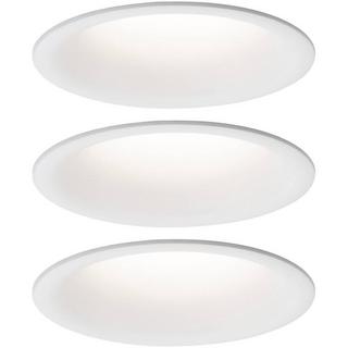 Paulmann Luminaire LED à encastrer Cymbal coin base IP44 77 mm coin 3x6.3W 3x430lm 230V 2700K mat  