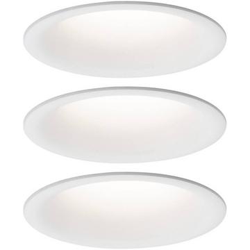 Luminaire LED à encastrer Cymbal coin base IP44 77 mm coin 3x6.3W 3x430lm 230V 2700K mat