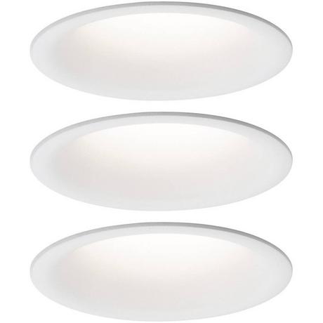 Paulmann Luminaire LED à encastrer Cymbal coin base IP44 77 mm coin 3x6.3W 3x430lm 230V 2700K mat  