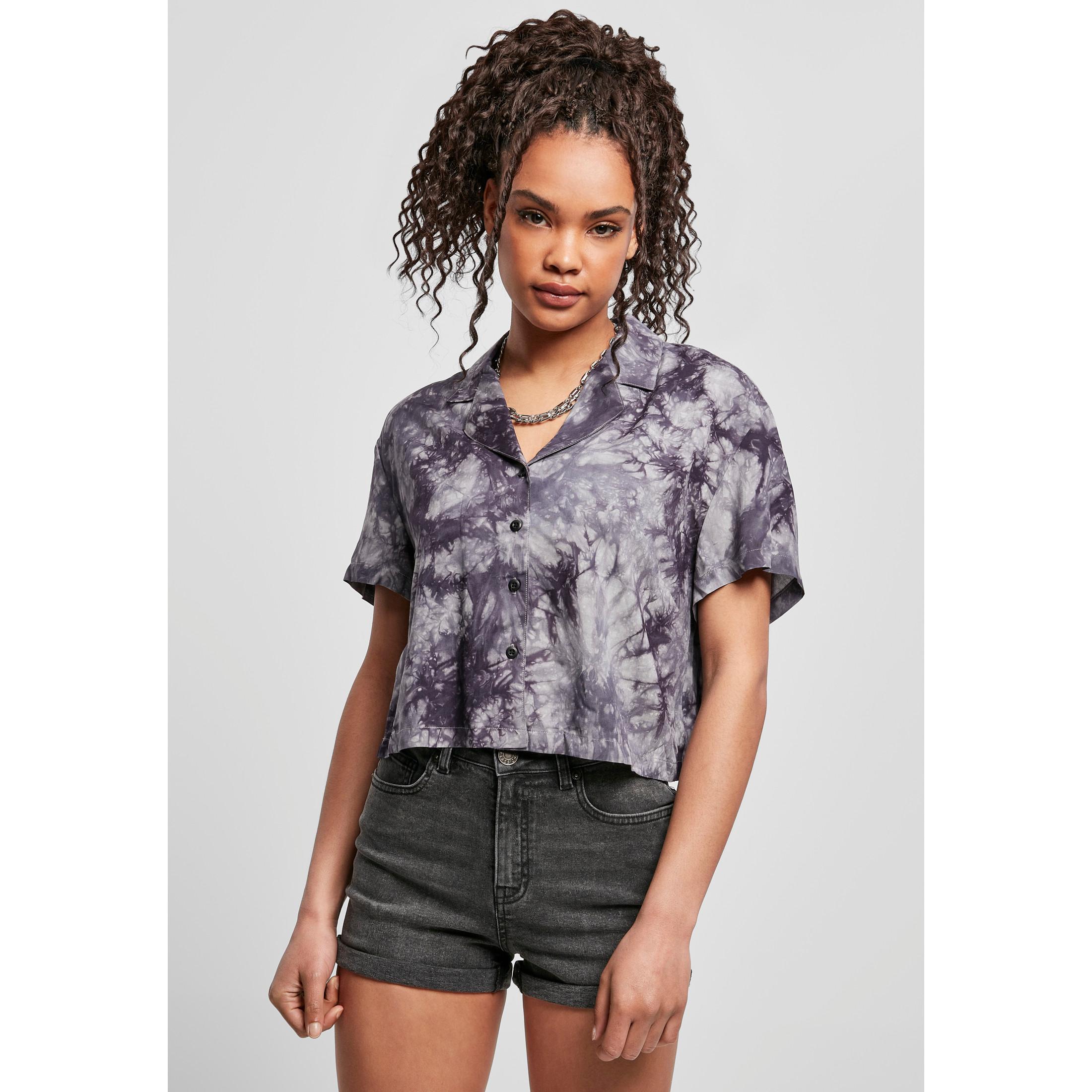 URBAN CLASSICS  Chemise femme  viscose tie dye resort 