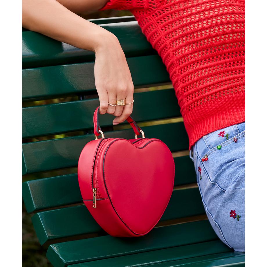 Joe Browns Borsa a mano a forma di cuore con tracolla regolabile  