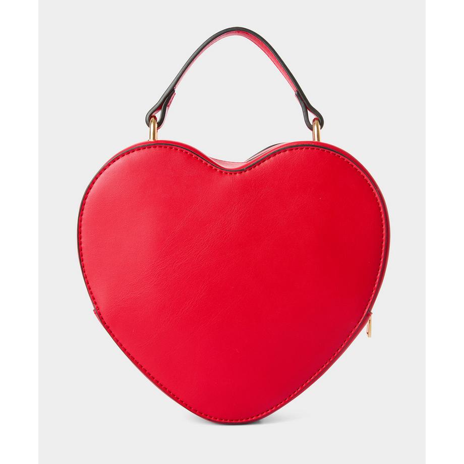 Herzförmige Handtasche mit verstellbarem Riemen