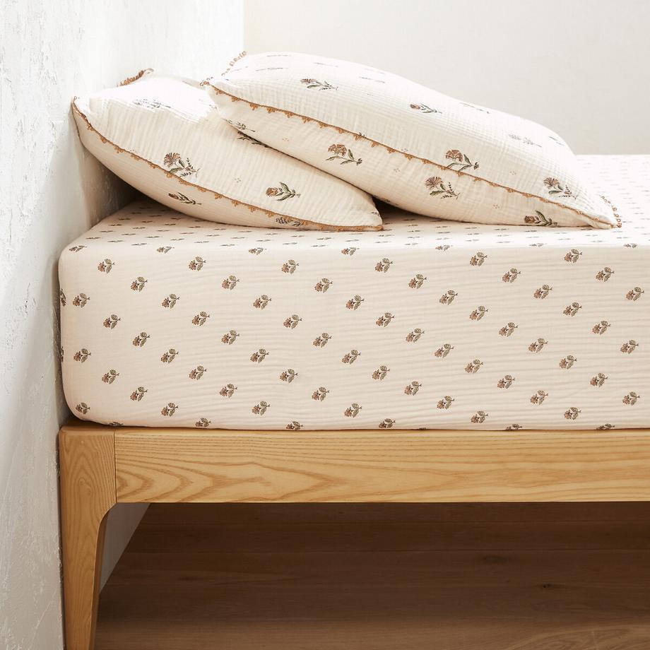 Drap housse gaze de coton bonnet 30 cm