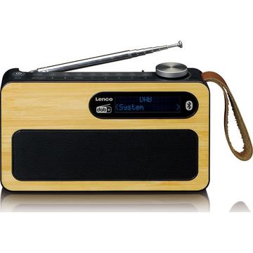 PDR-040 DAB+ Radio, Bambus/Schwarz, Akku