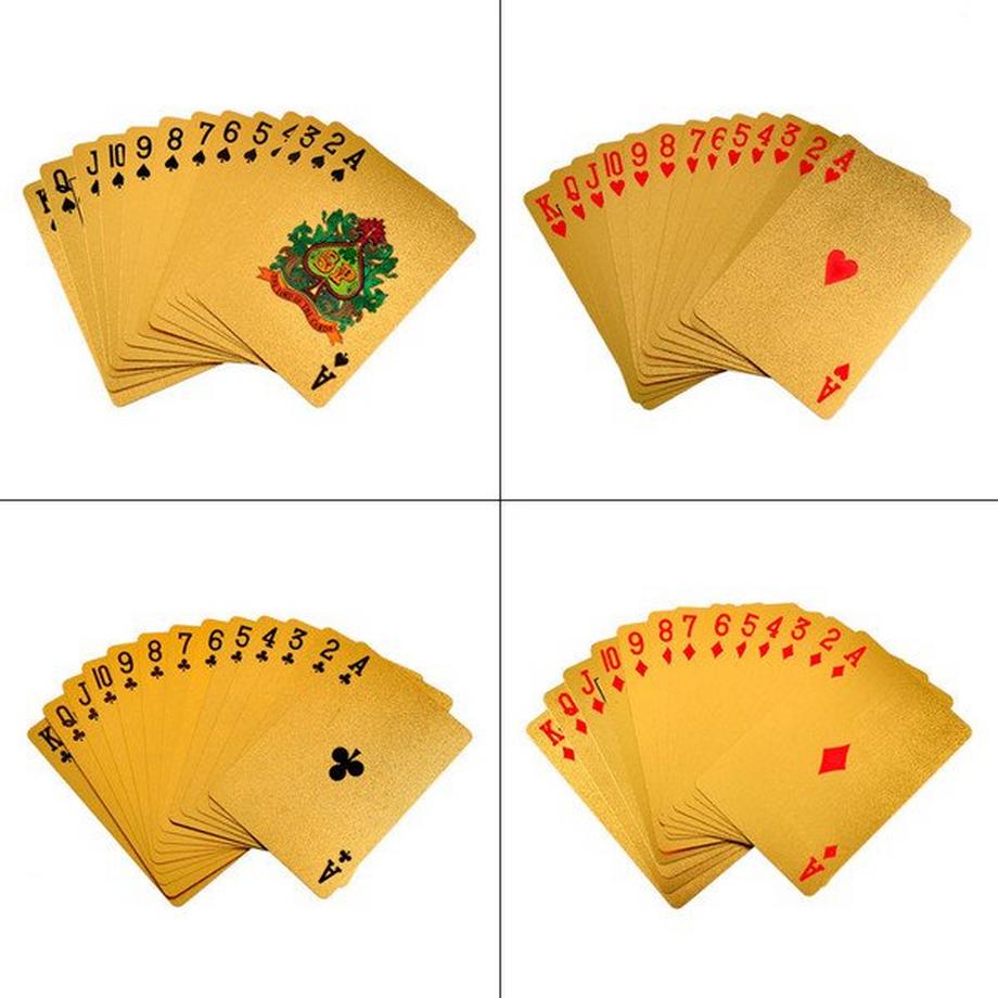 Gameloot  Cartes à jouer dans une boîte - Carte de plate-forme 24K plaqué or 