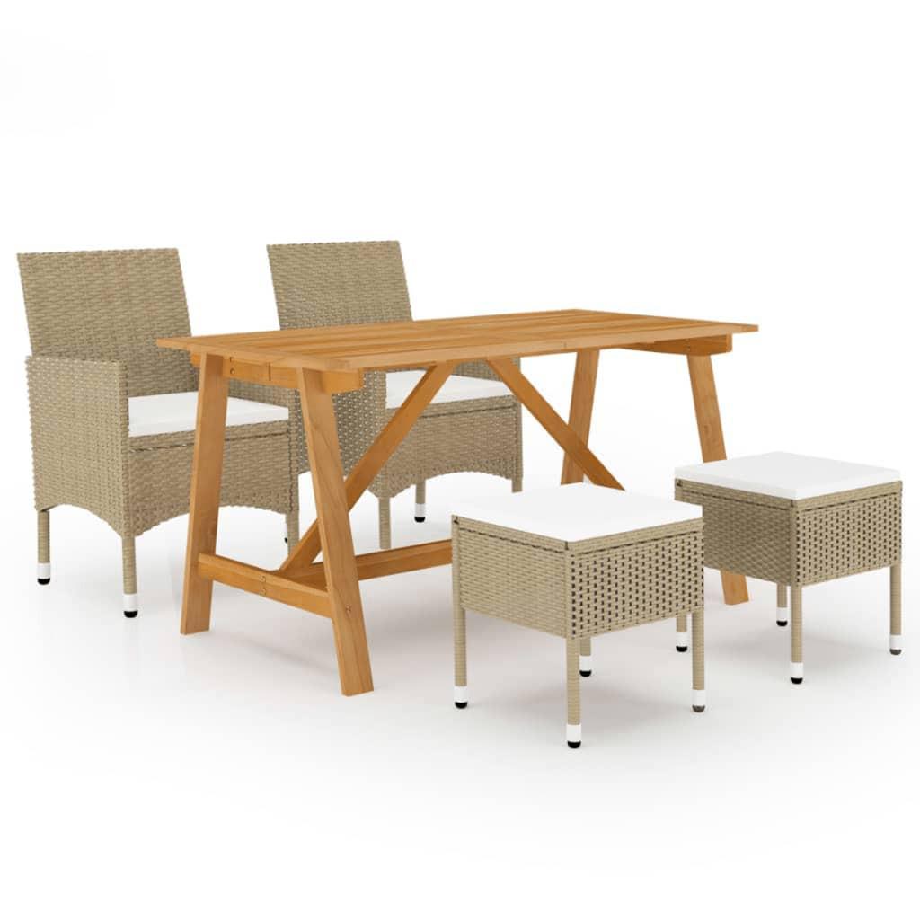 VidaXL Garten-essgruppe poly-rattan  