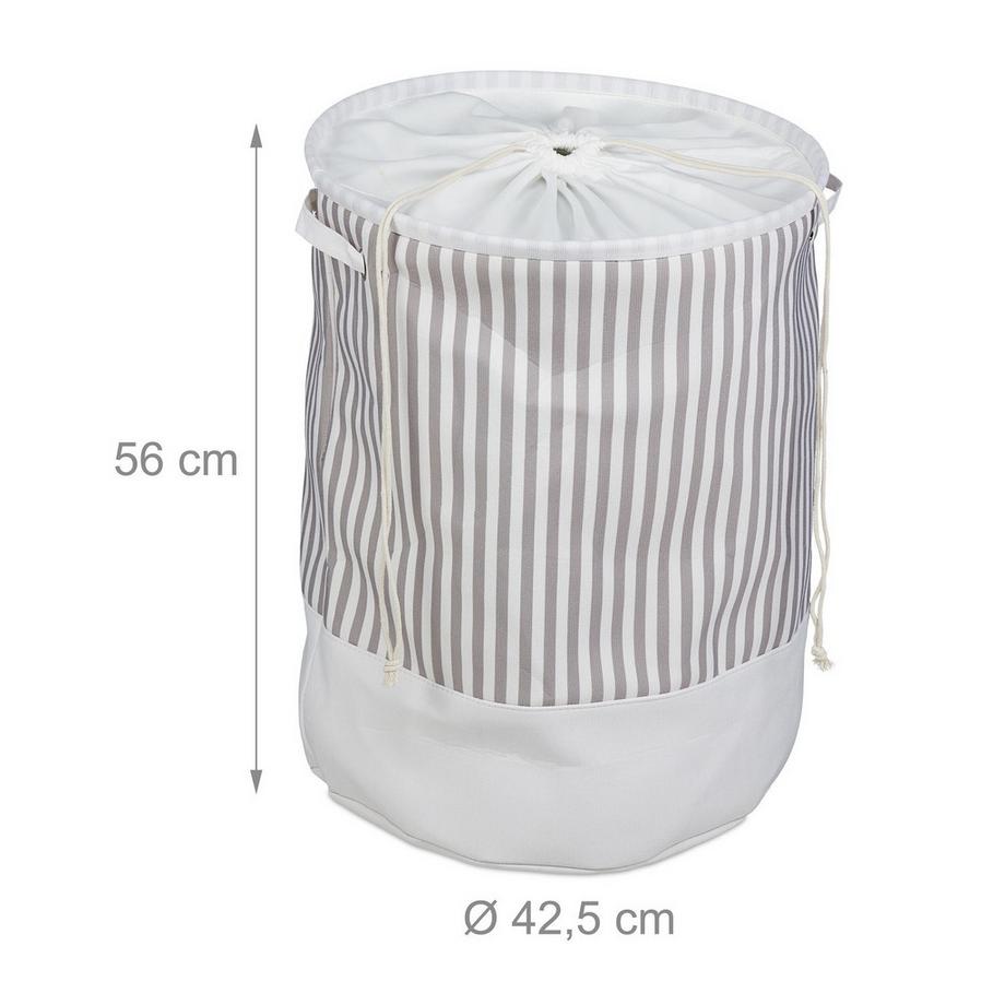 B2X Tissu pour panier à linge à rayures  