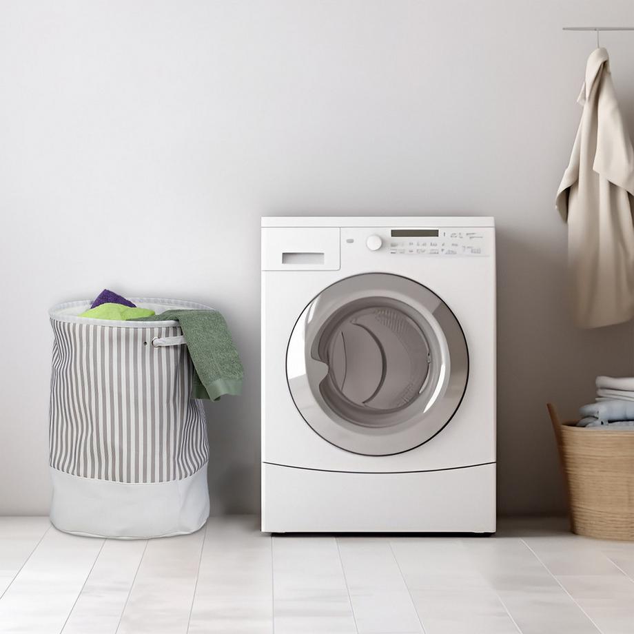 B2X Tissu pour panier à linge à rayures  