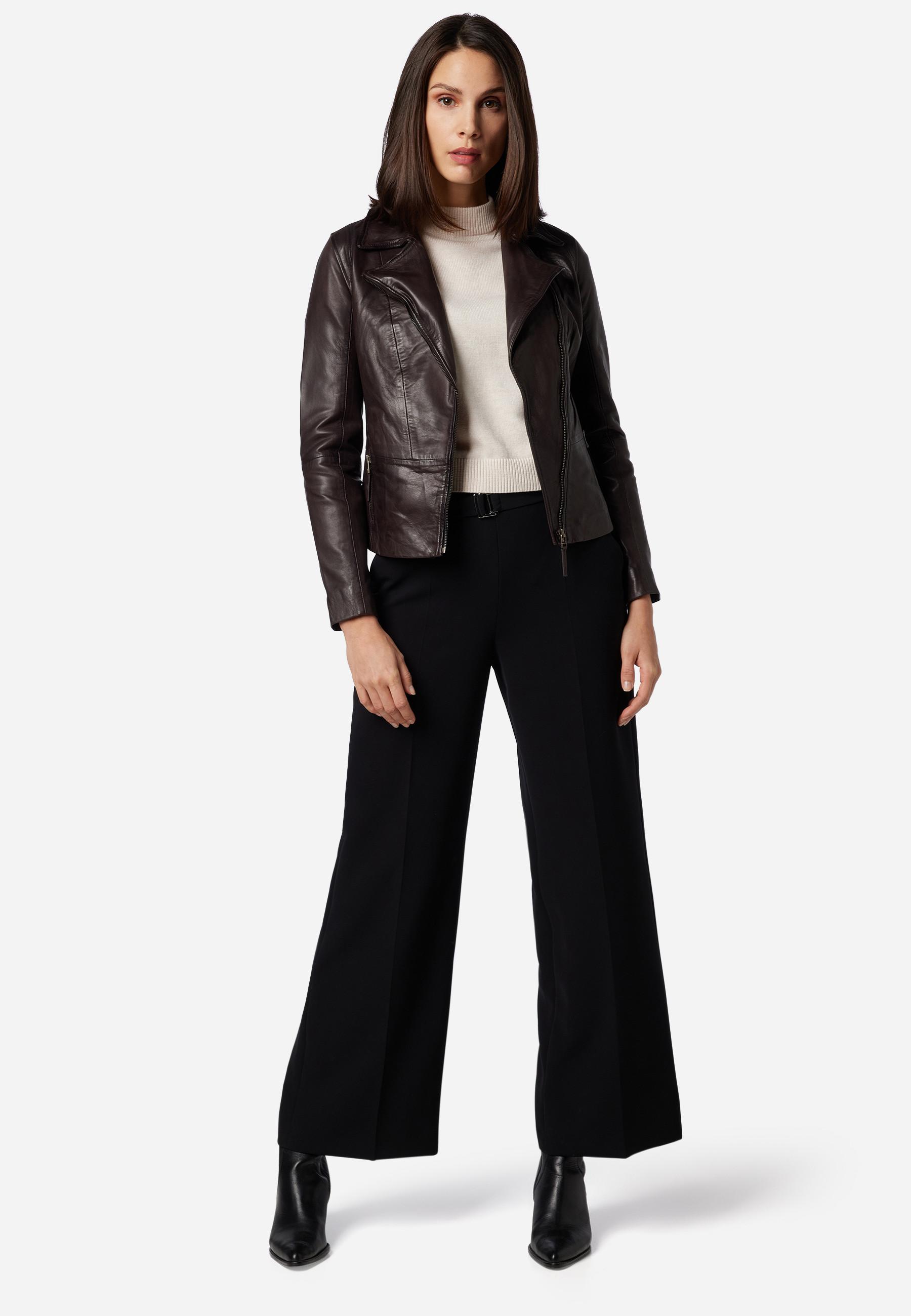 RICANO  Veste en cuir  Sally, style biker 