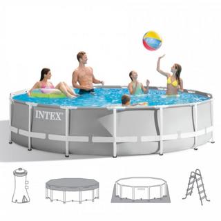 Intex  Intex 26724GN piscine hors sol Rond 14614 L Gris 